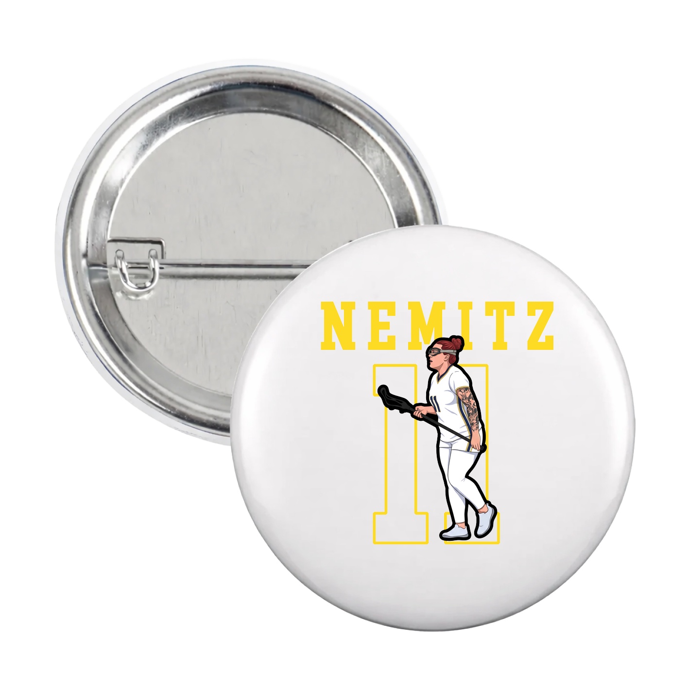 Game Day Button — Shirsey in White