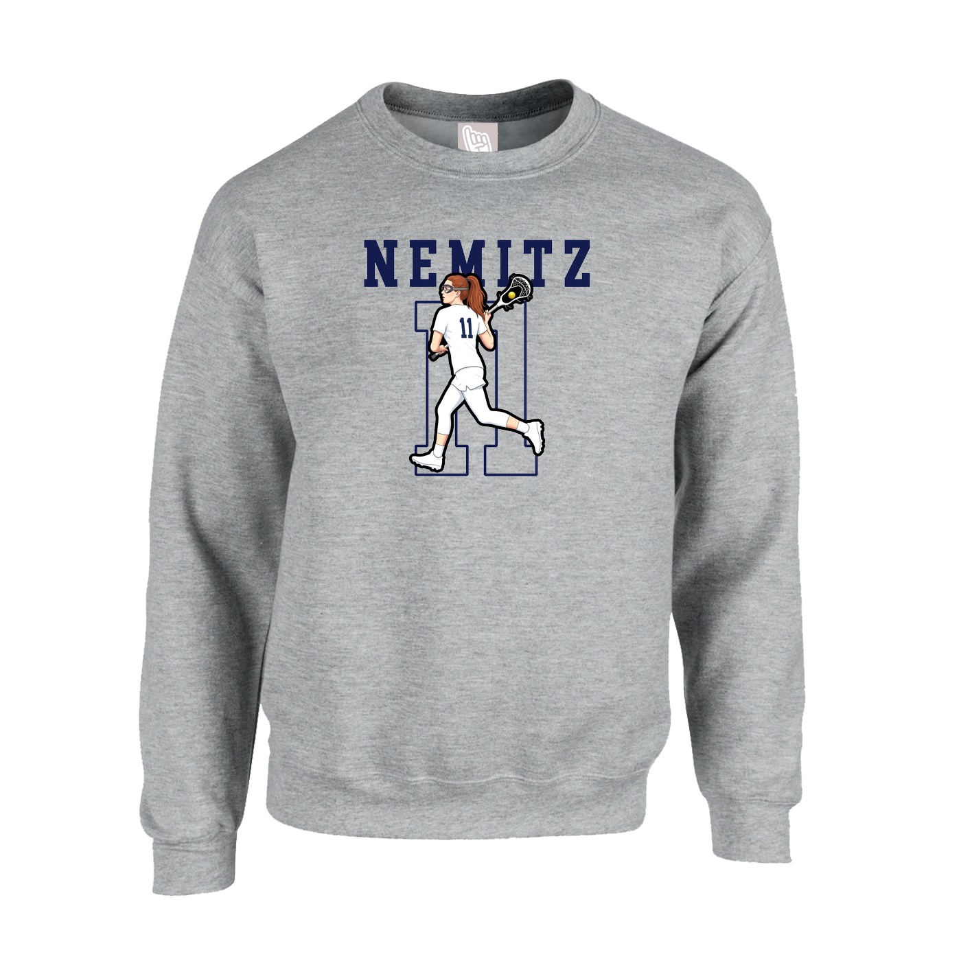 Fleece Crew — Shirsey in Grey