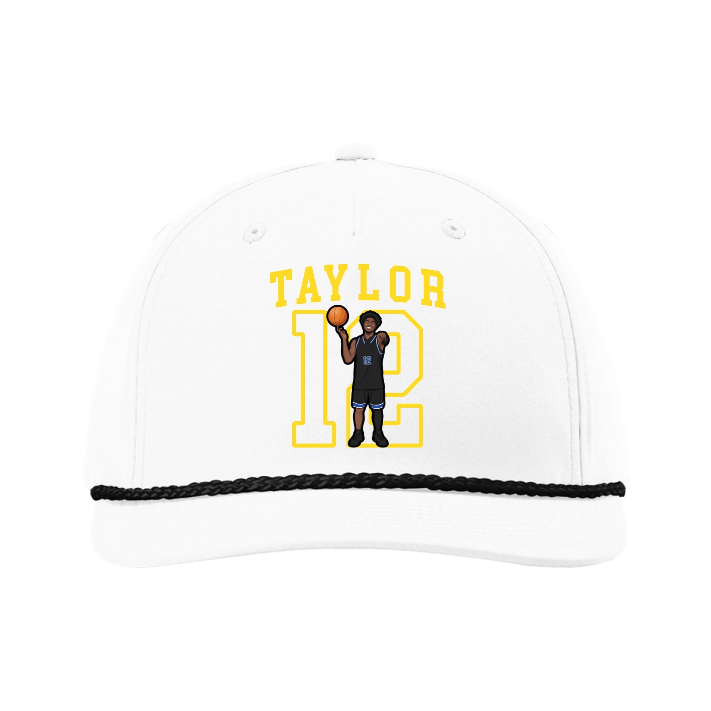 Five-Panel Classic Rope Cap — Shirsey in White