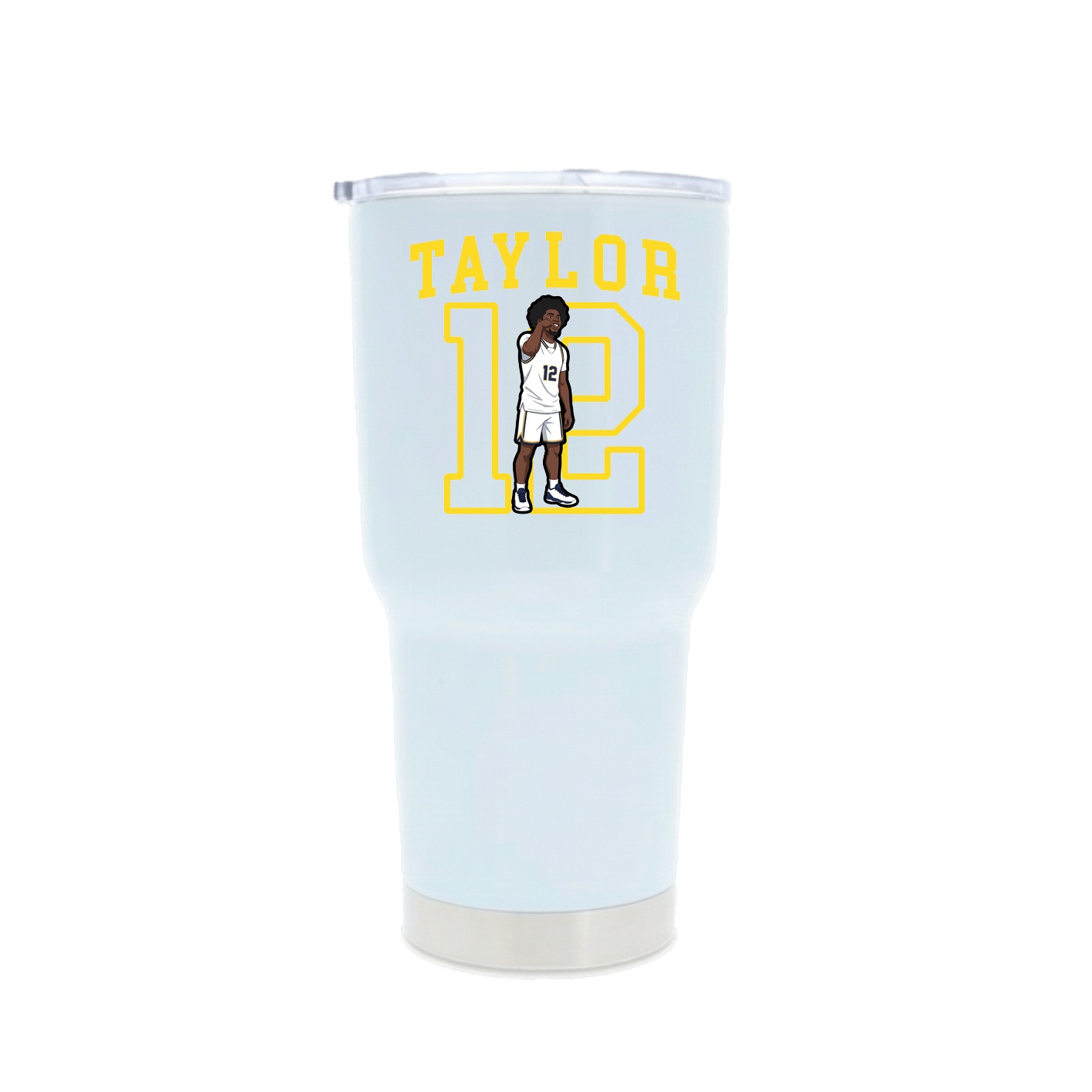 30oz Stainless Steel Tumbler — Shirsey in White