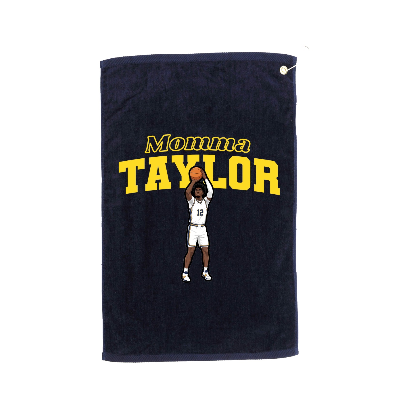 Golf Towel — Mothers Day Block in Navy
