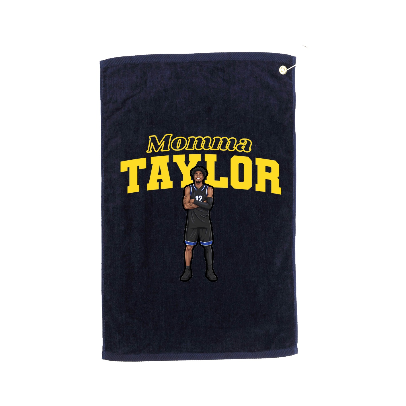 Golf Towel — Mothers Day Block in Navy