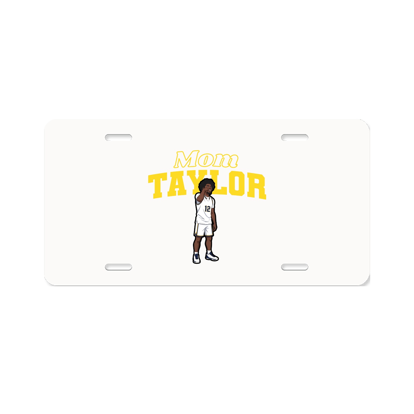 License Plate — Mothers Day Block in Classic