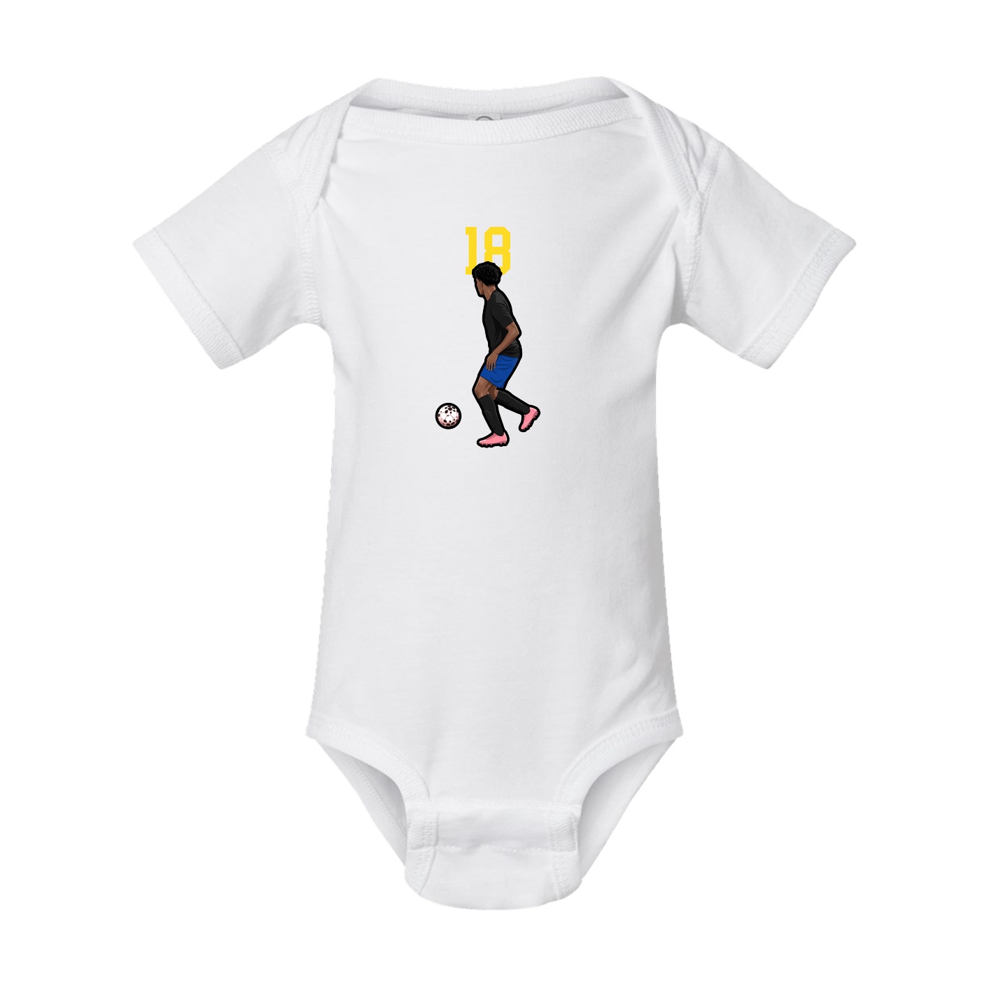 Baby Onesie — Number Top in White