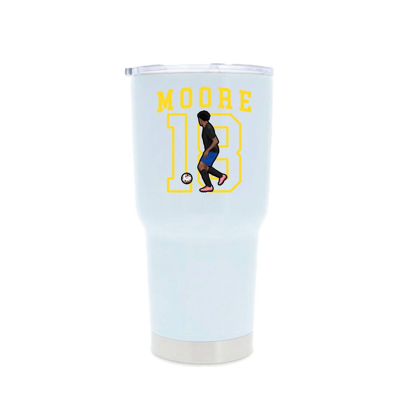 30oz Stainless Steel Tumbler — Shirsey in White