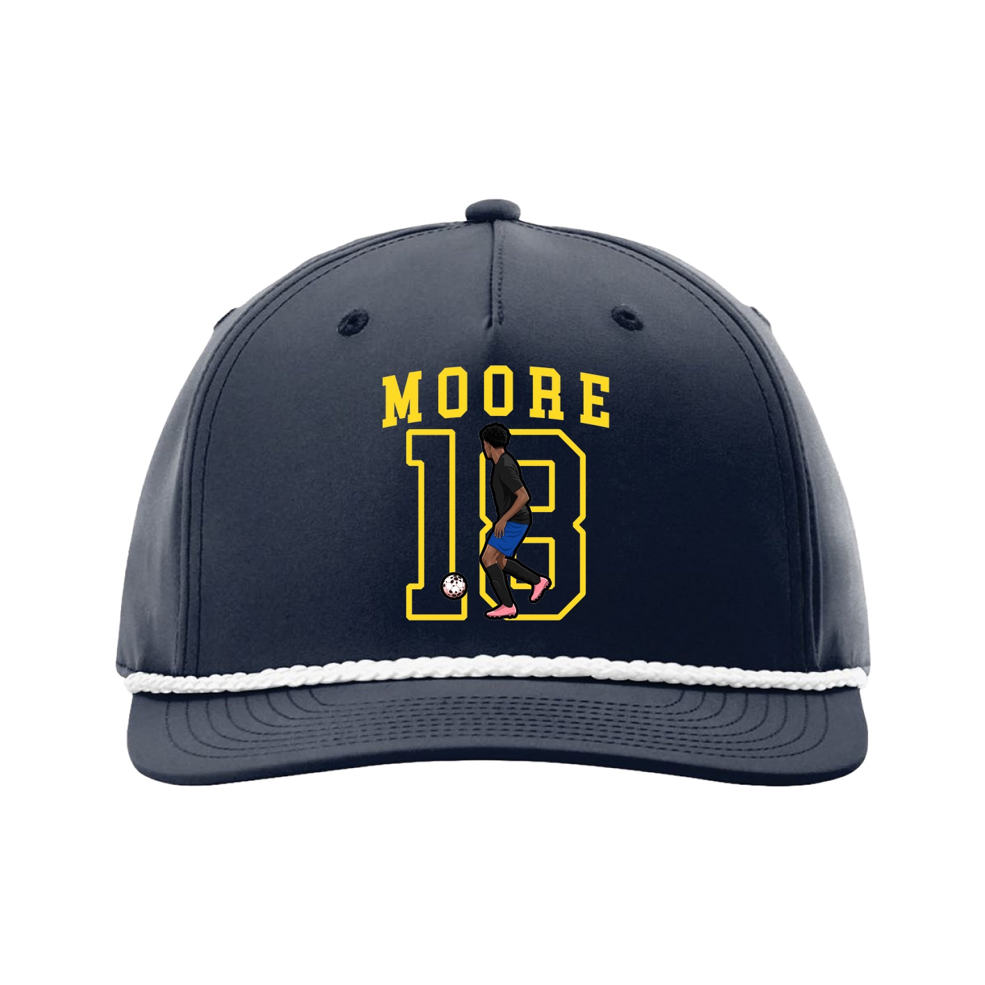 Five-Panel Classic Rope Cap — Shirsey in Navy
