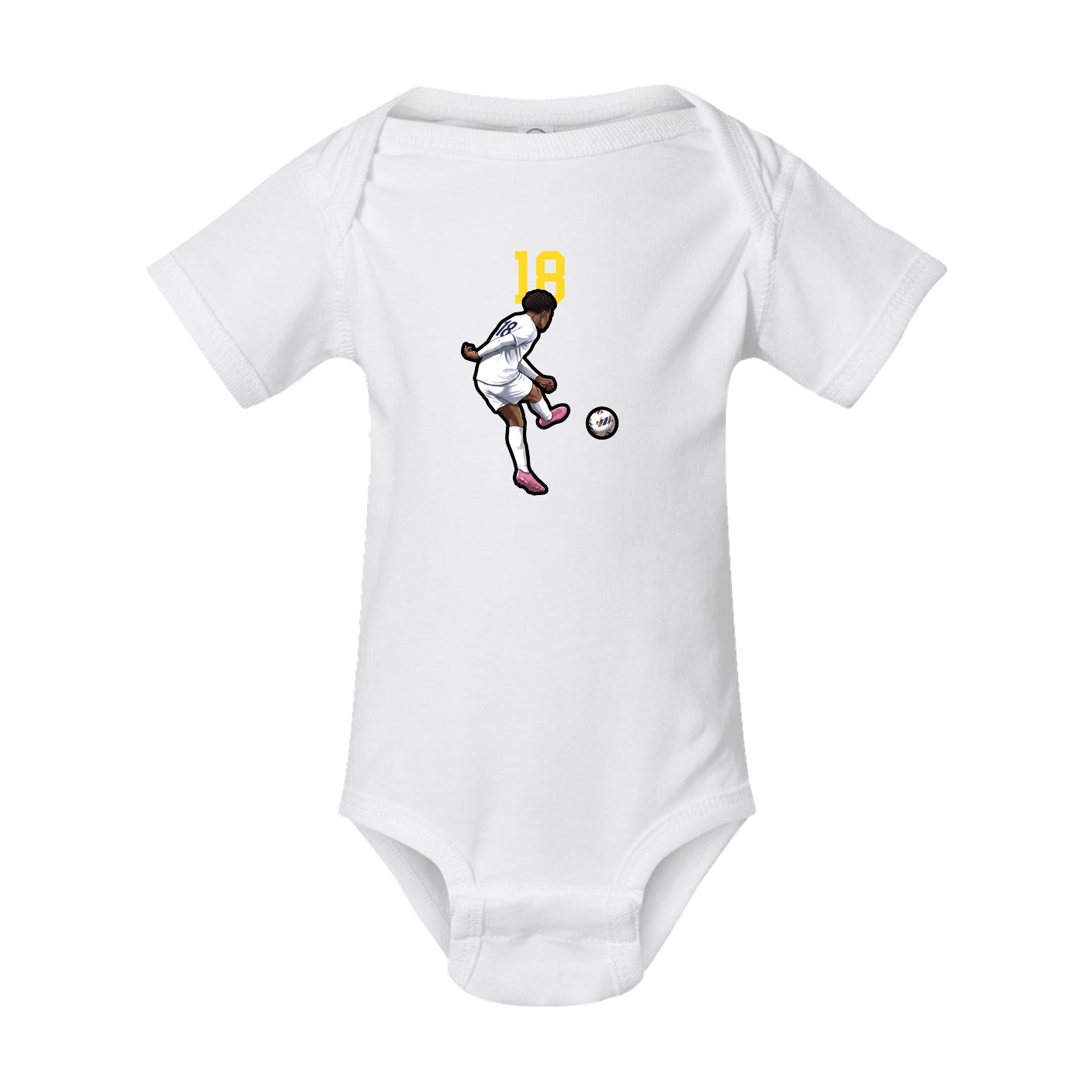 Baby Onesie — Number Top in White