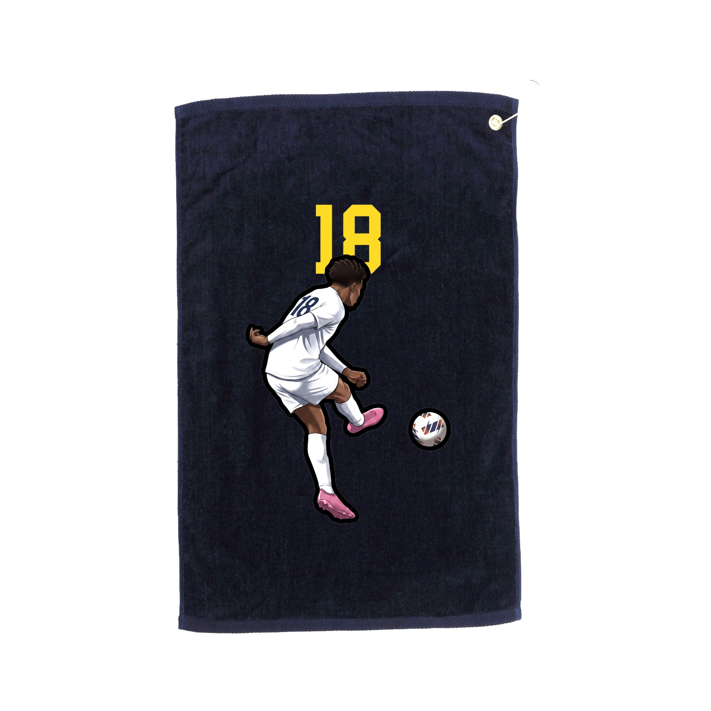 Golf Towel — Number Top in Navy