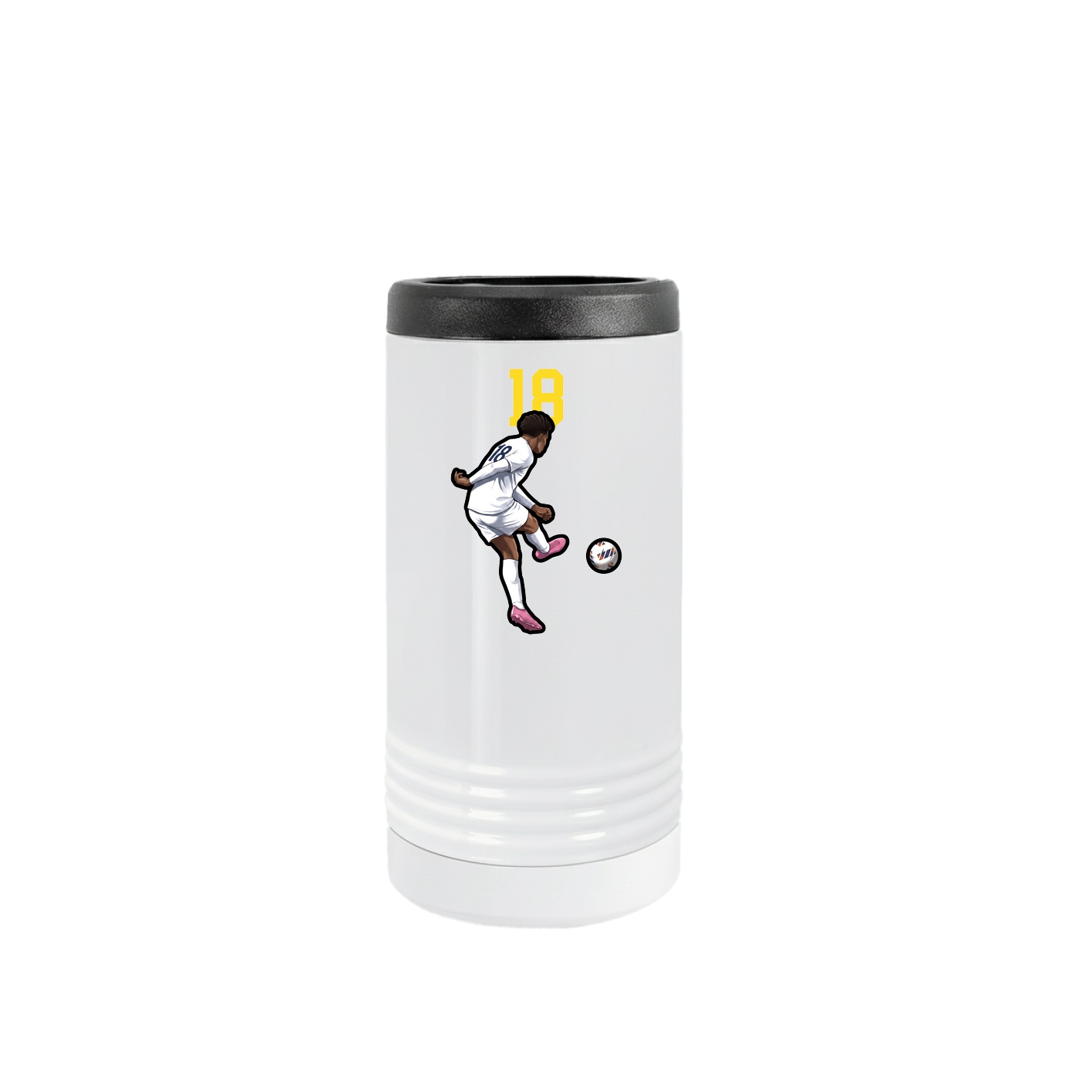 Slim Beverage Holder — Number Top in White