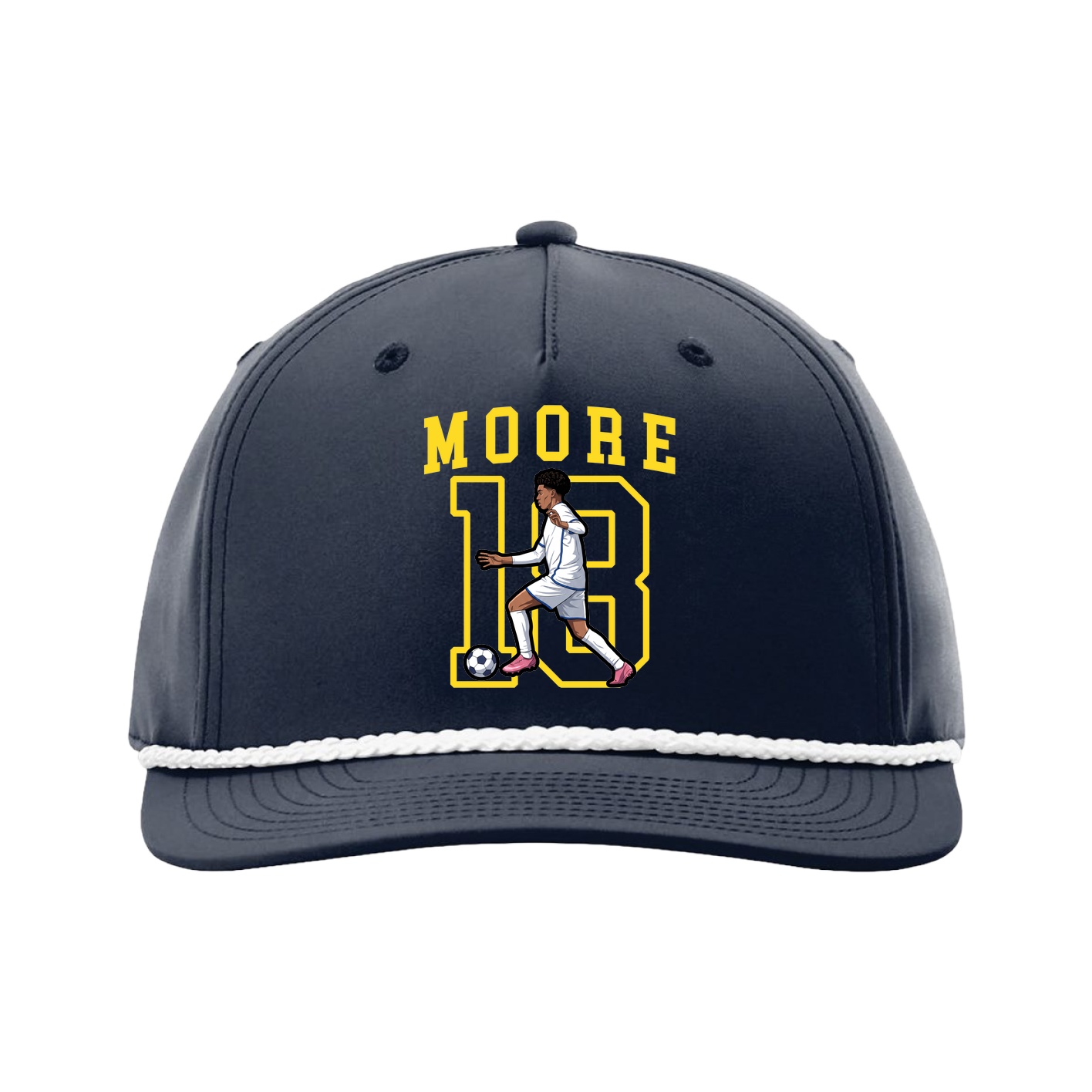Five-Panel Classic Rope Cap — Shirsey in Navy