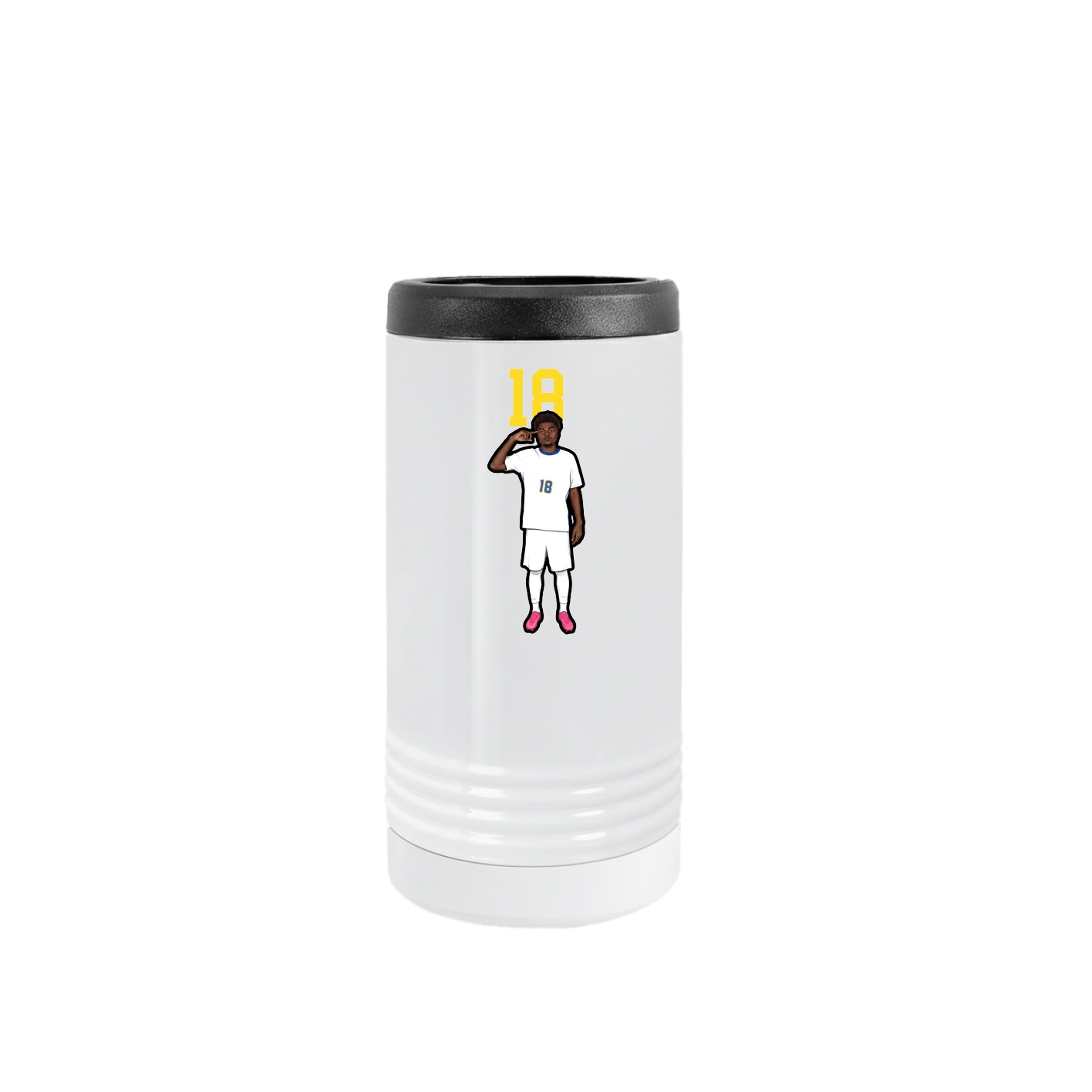 Slim Beverage Holder — Number Top in White