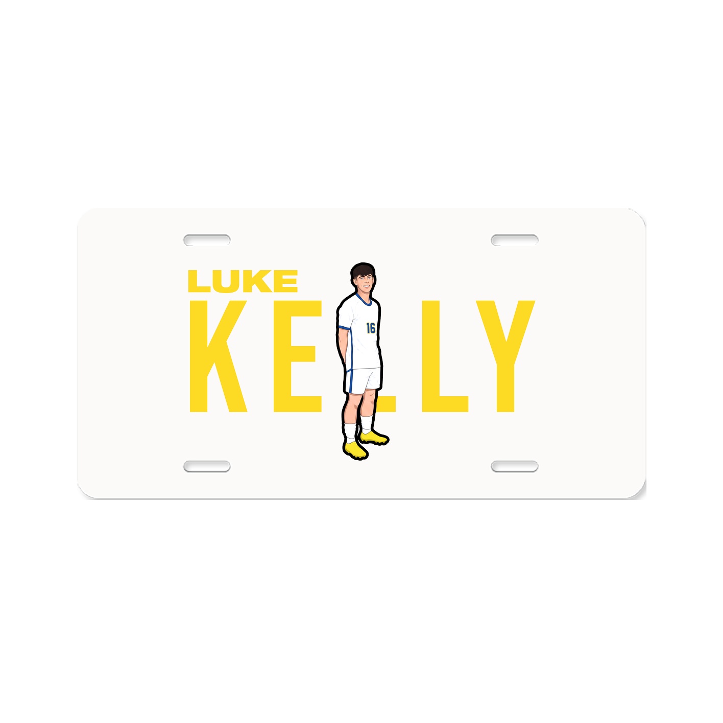 License Plate — Player Name in Classic