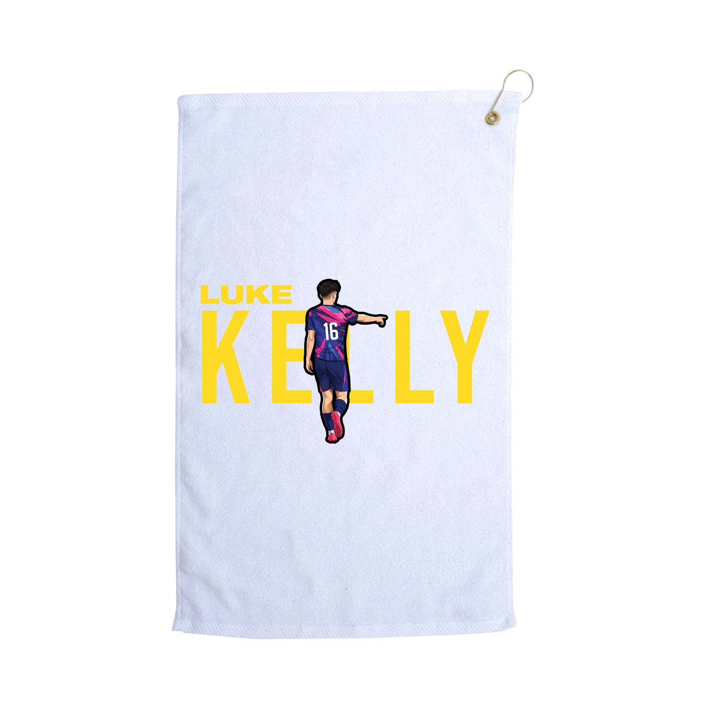 Golf Towel — Player Name in White