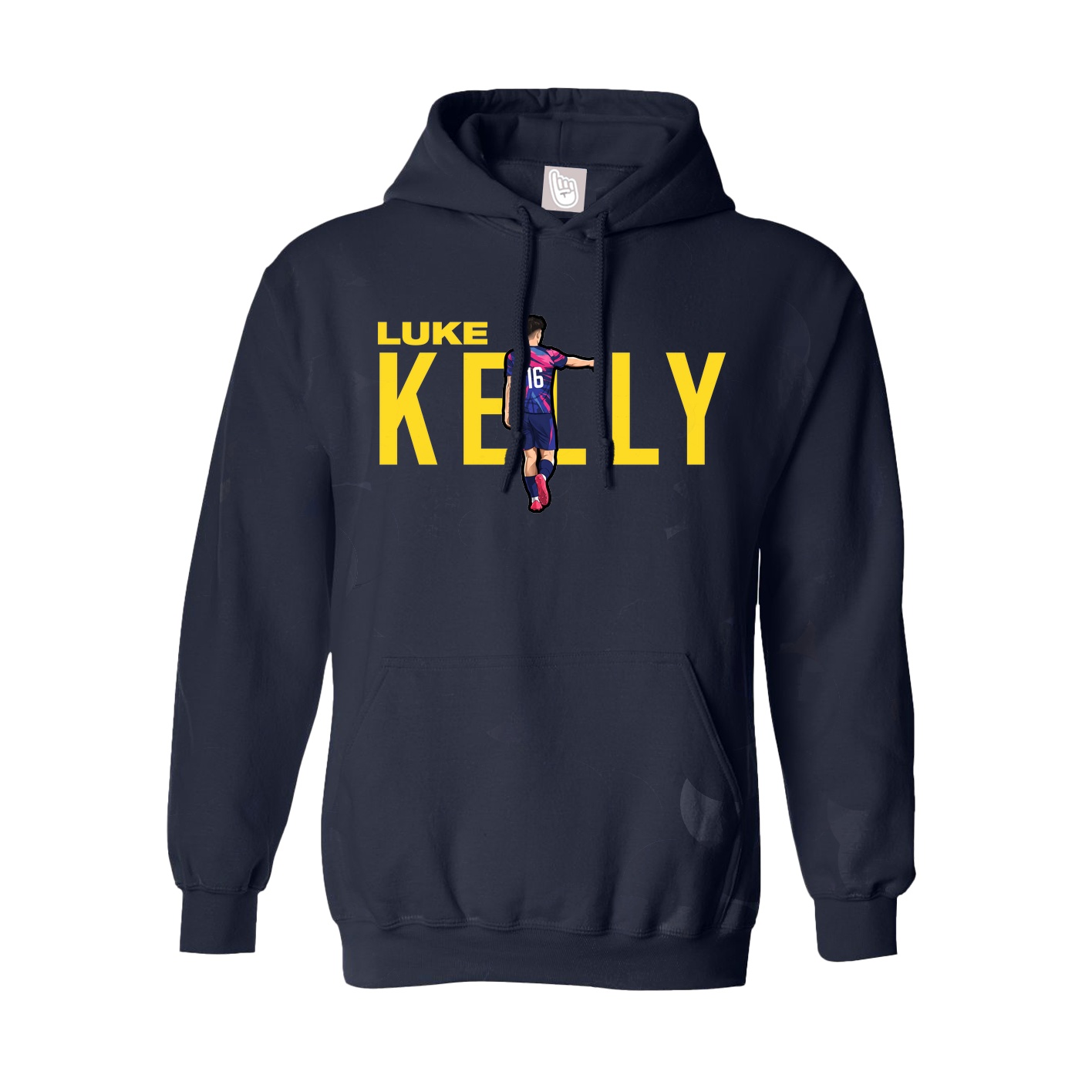Hoodie — Player Name in Navy