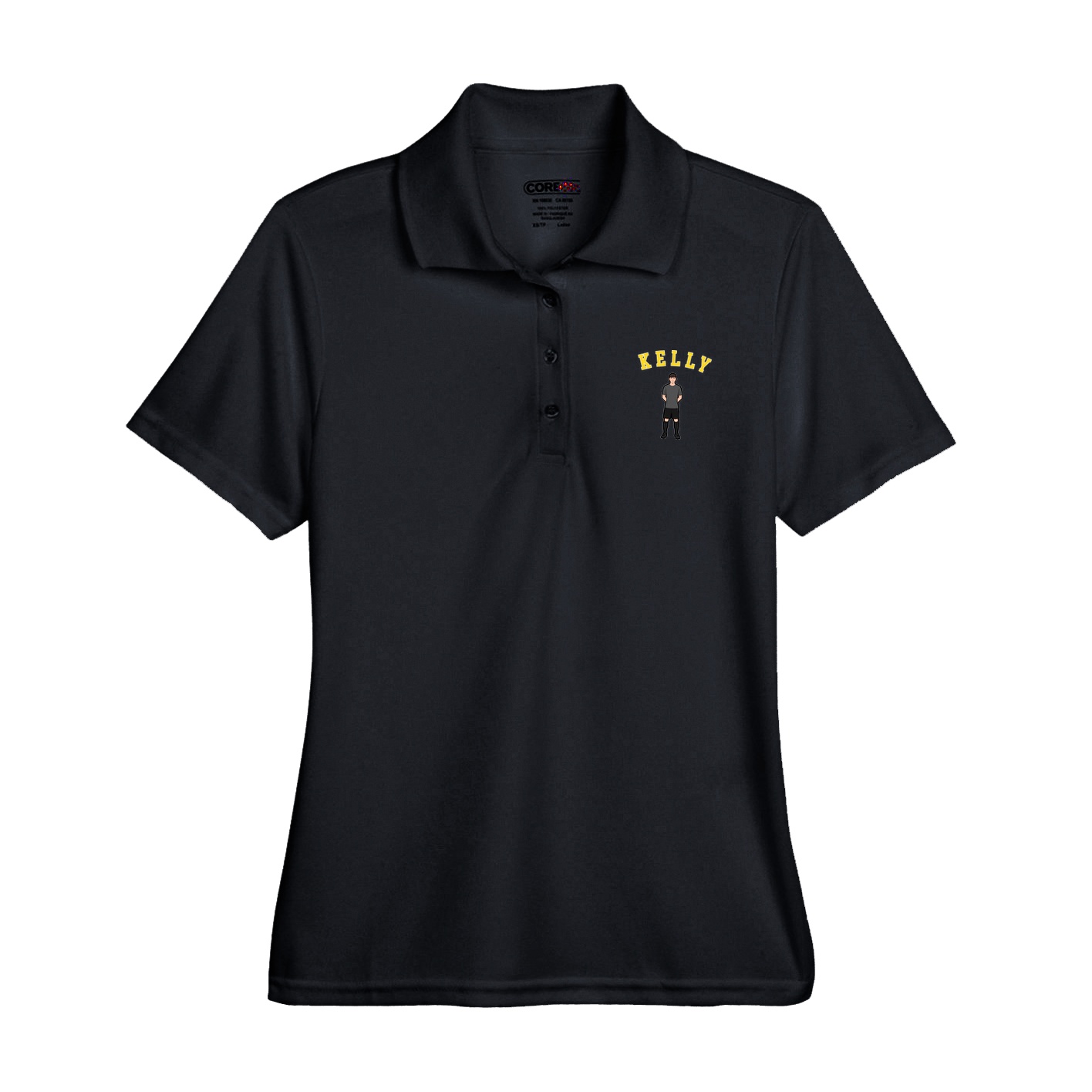 Womens Performance Polo — Shirsey Arch in Black