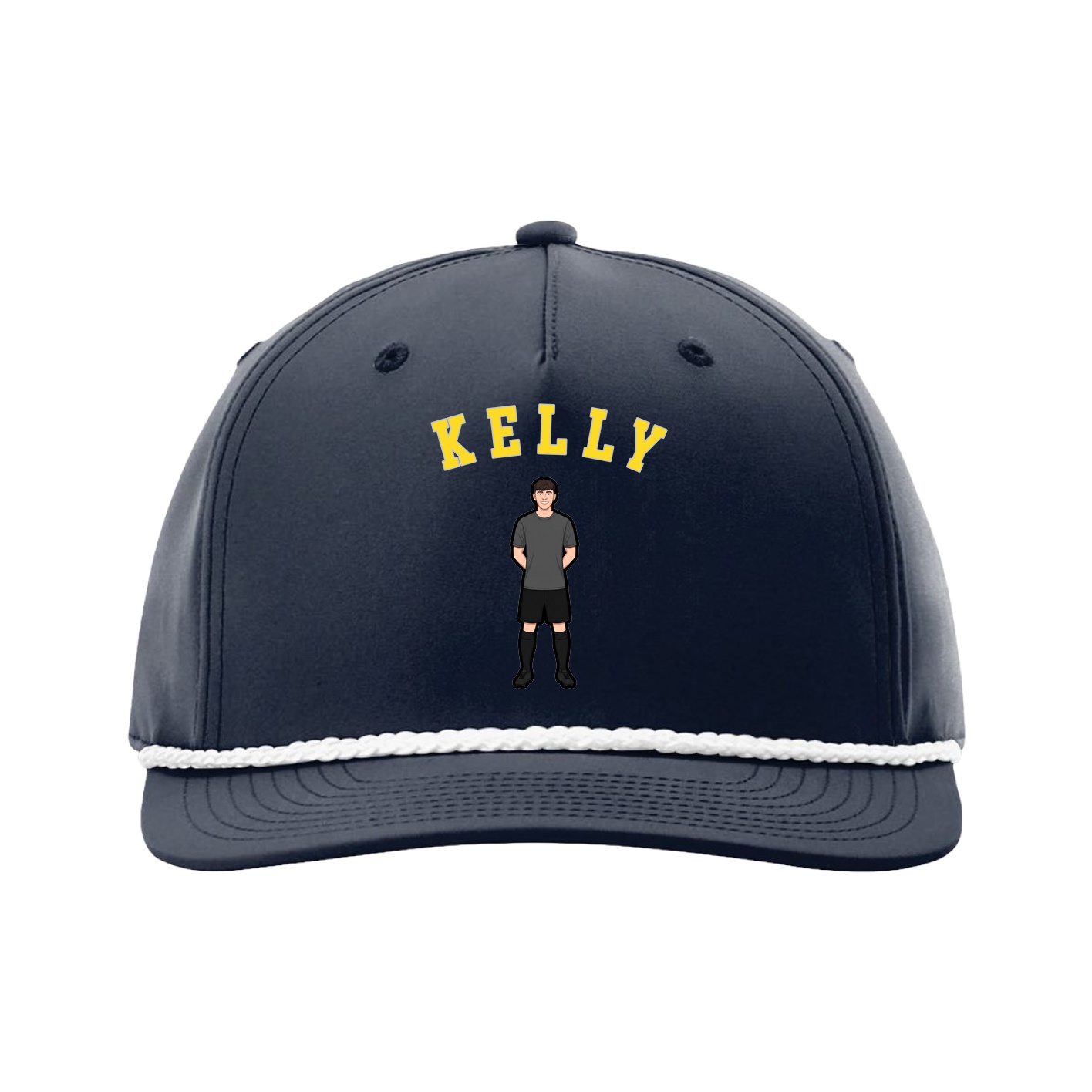 Five-Panel Classic Rope Cap — Shirsey Arch in Navy
