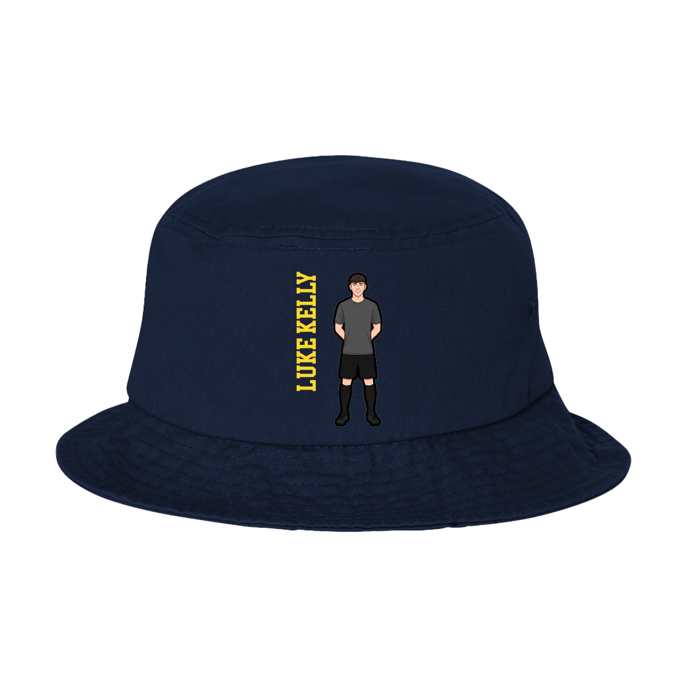 Bucket Cap — Name Vertical in Navy