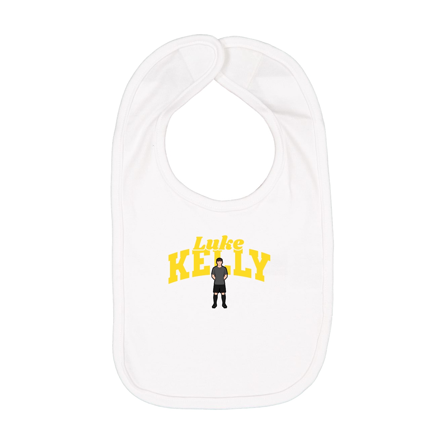Infant Bib — Signature Arch in White