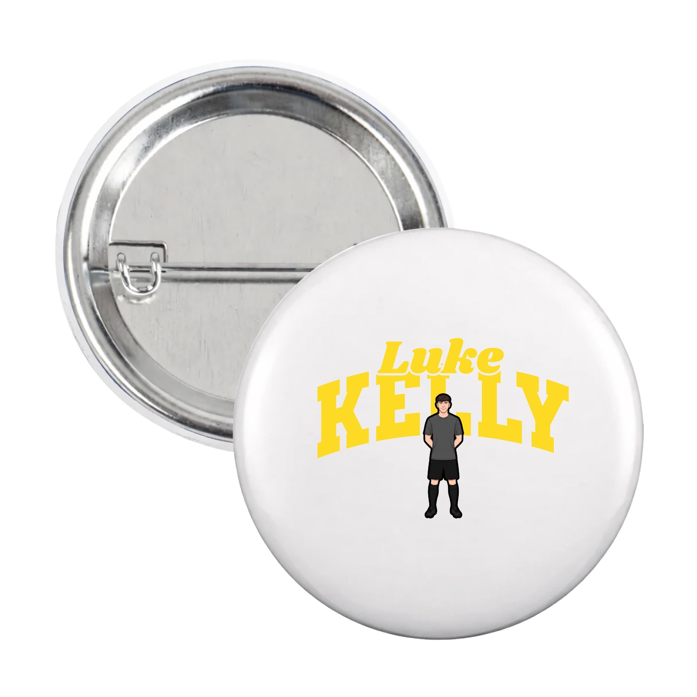 Game Day Button — Signature Arch in White