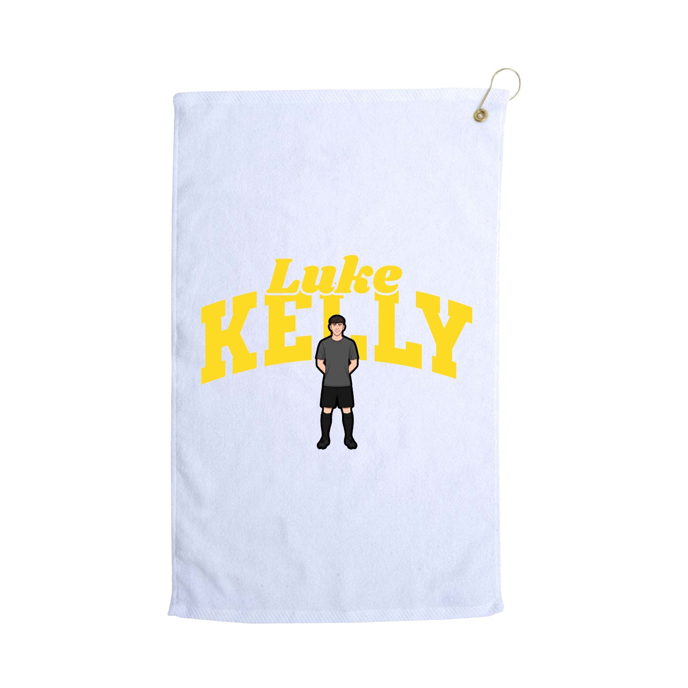 Golf Towel — Signature Arch in White