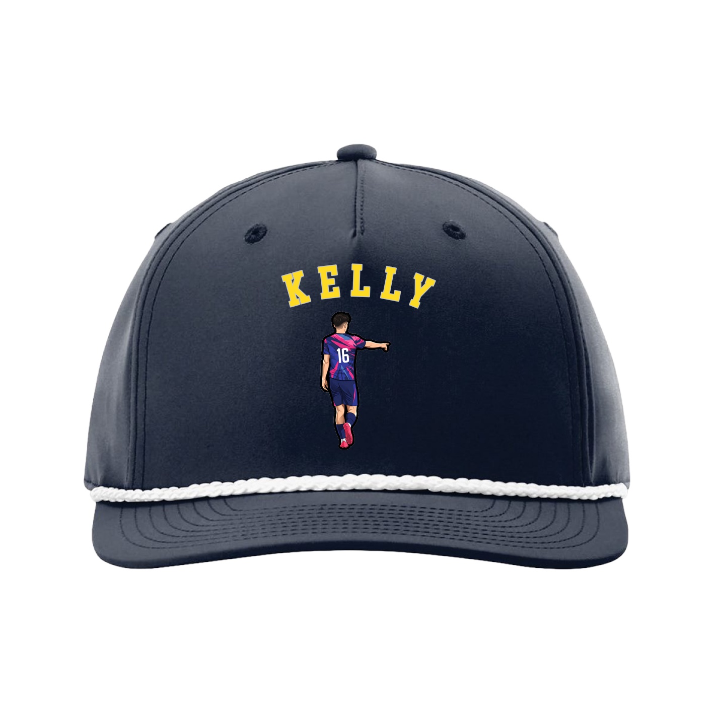 Five-Panel Classic Rope Cap — Shirsey Arch in Navy