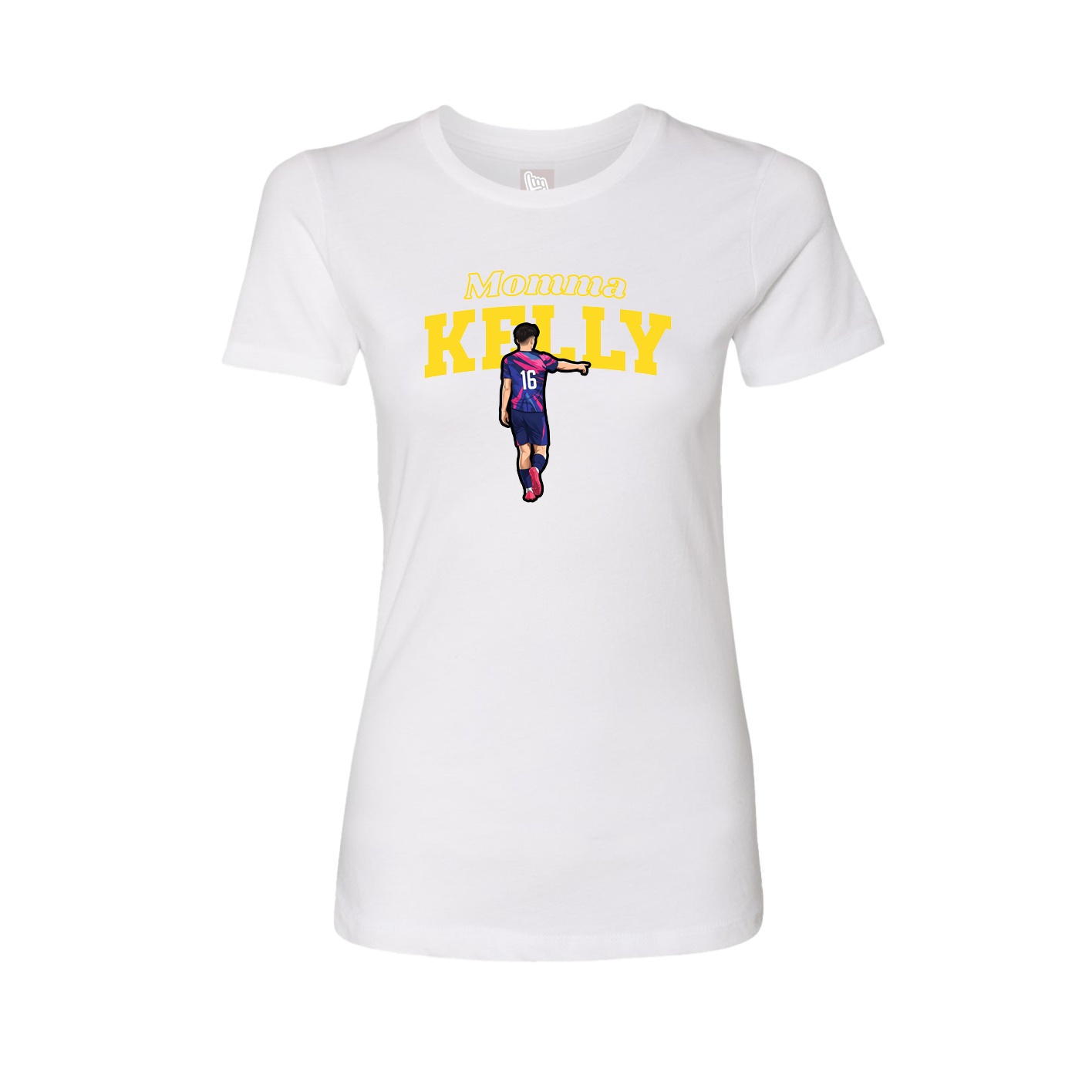 Womens Tee — Mothers Day Block in White