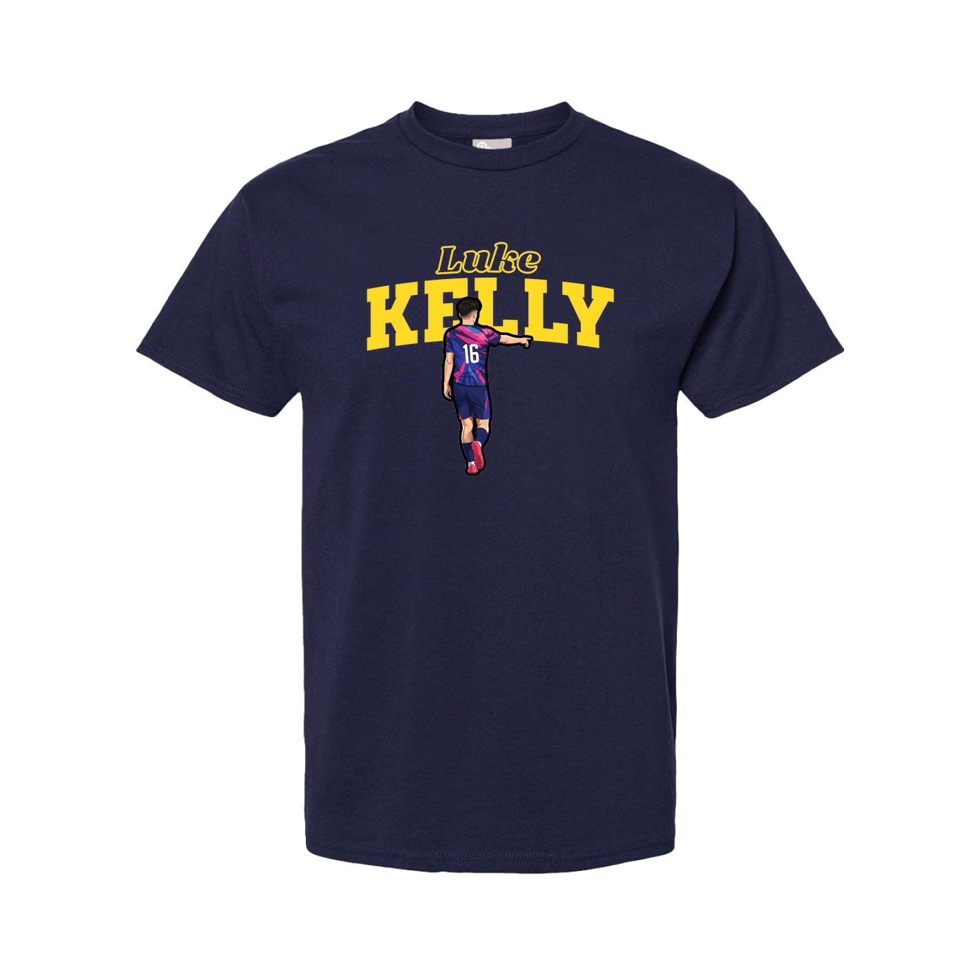 Youth Tee — Name Arch in Navy