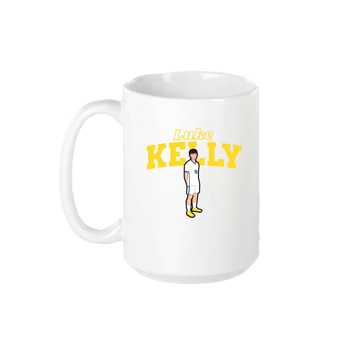 15oz Coffee Mug — Name Arch in White