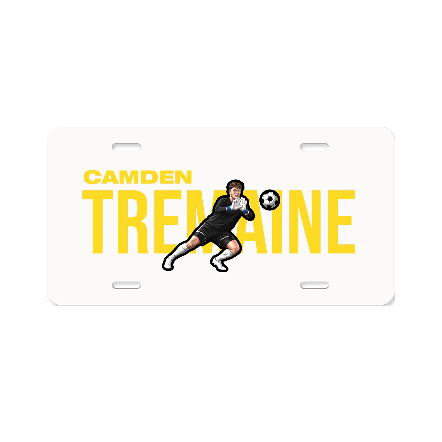 License Plate — Player Name in Classic