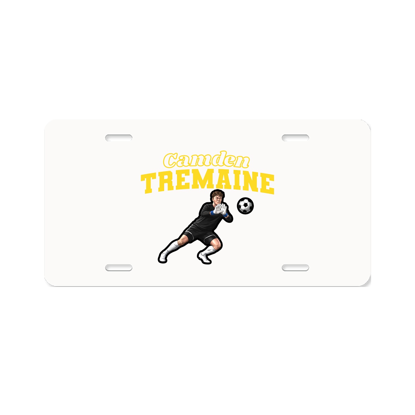 License Plate — Name Arch in Classic