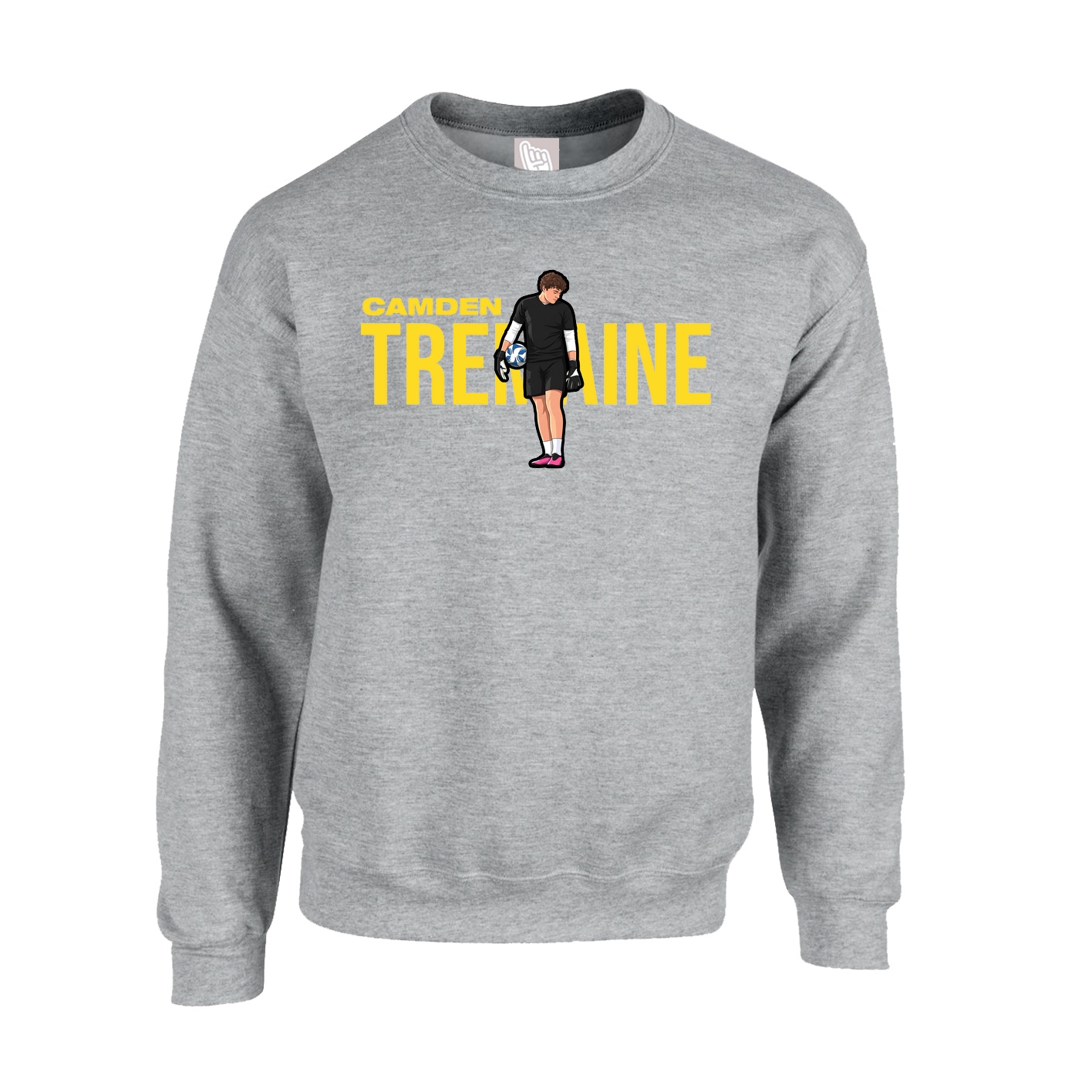 Fleece Crew — Player Name in Grey