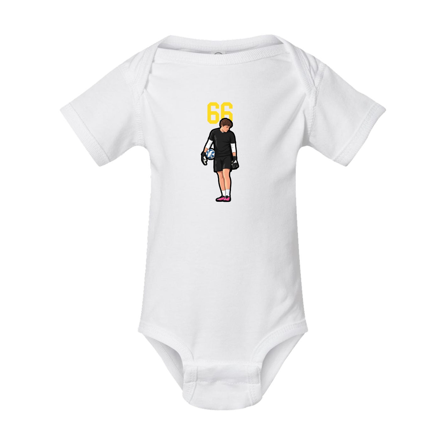 Baby Onesie — Number Top in White