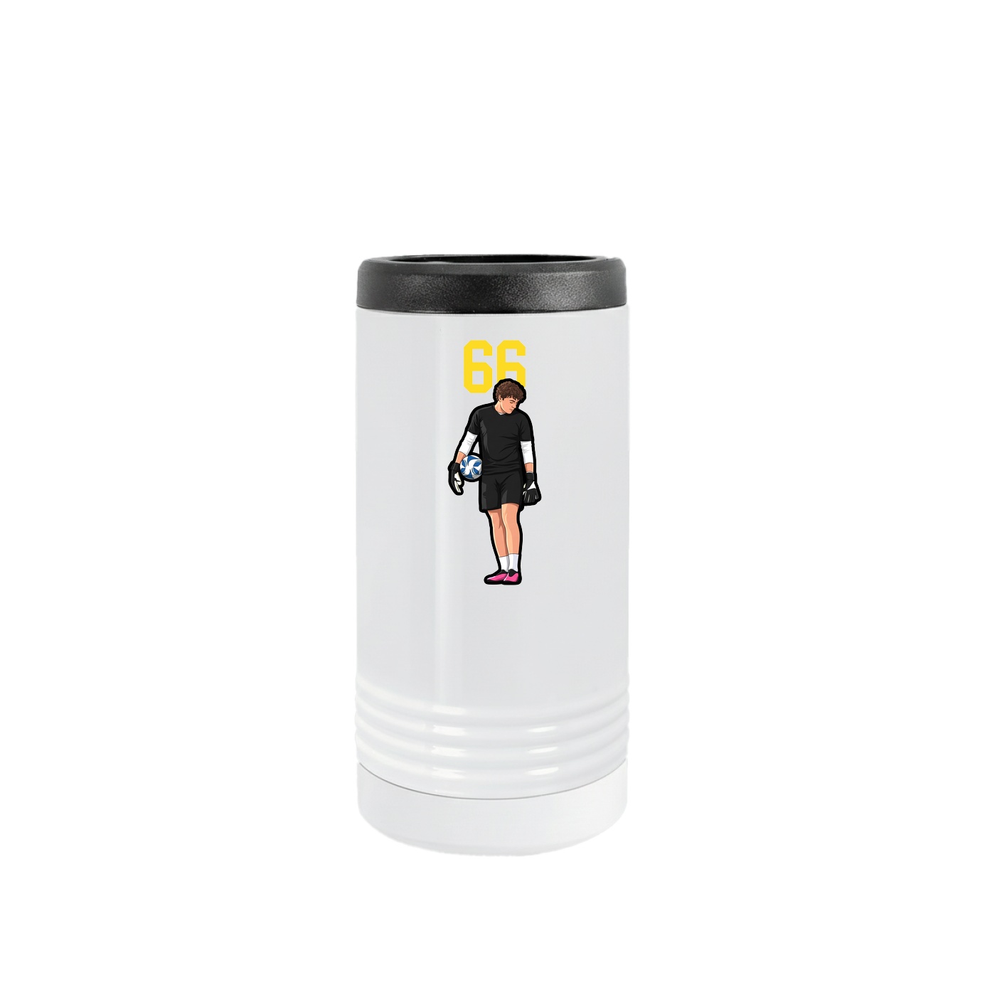 Slim Beverage Holder — Number Top in White