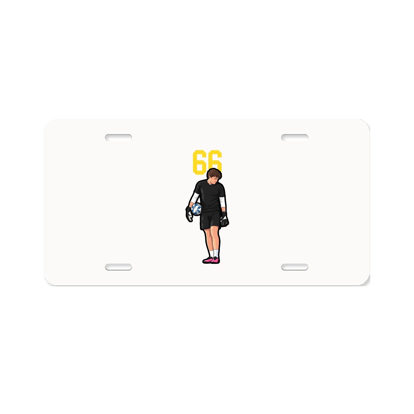 License Plate — Number Top in Classic
