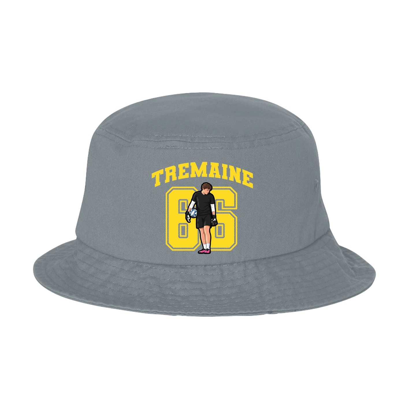 Bucket Cap — Number in Grey