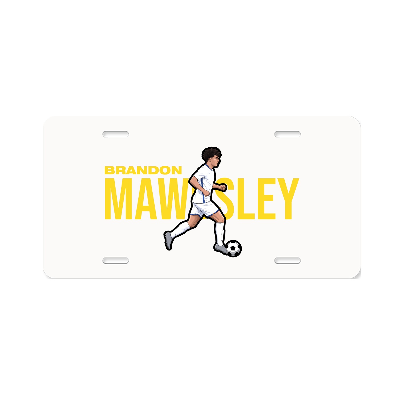 License Plate — Player Name in Classic