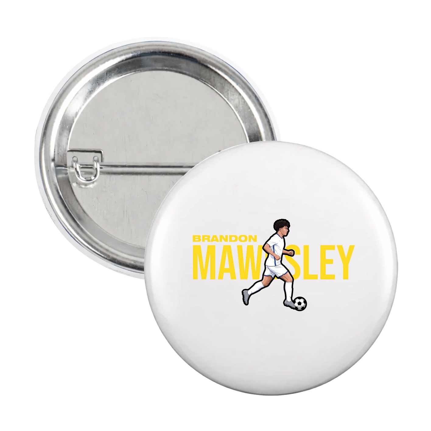 Game Day Button — Player Name in White