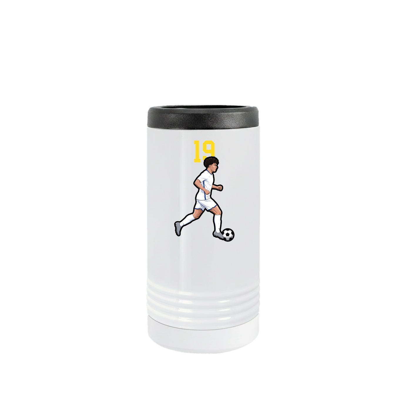 Slim Beverage Holder — Number Top in White