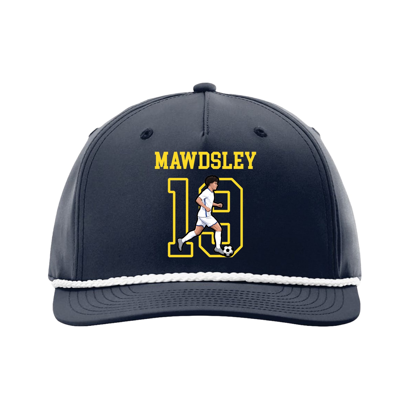 Five-Panel Classic Rope Cap — Shirsey in Navy