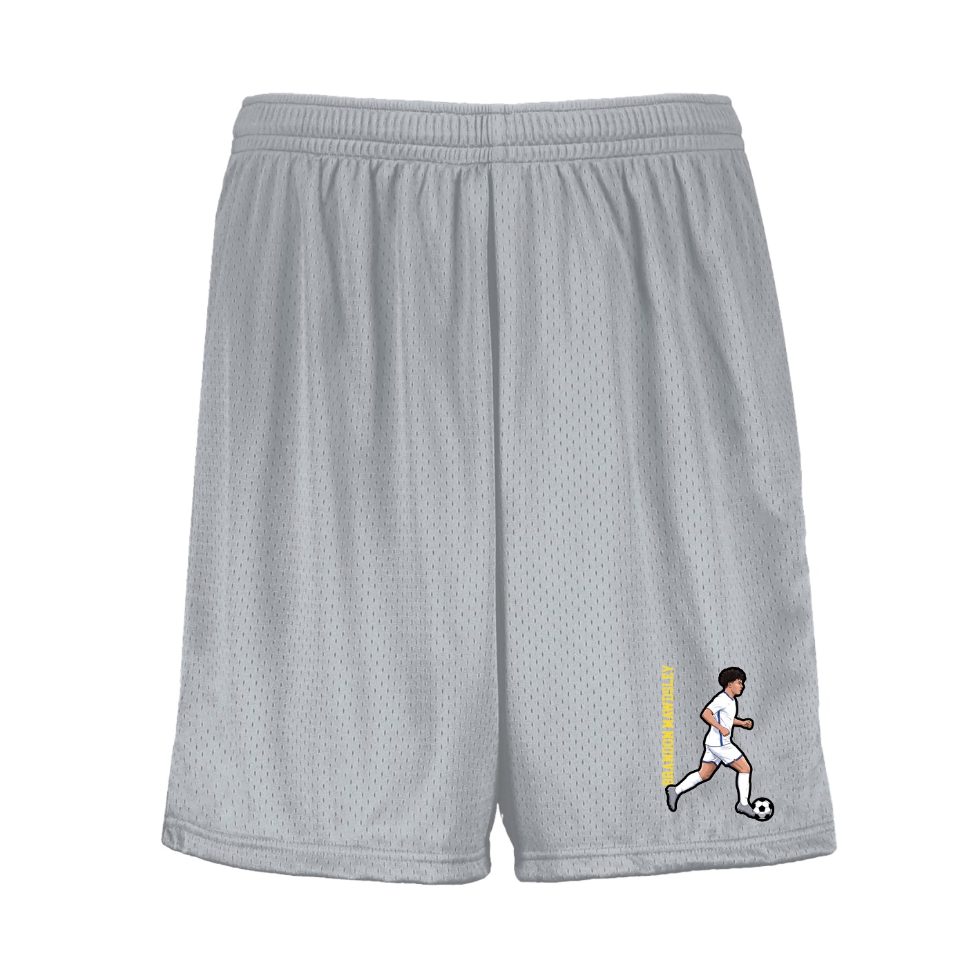 Shorts — Name Vertical in Silver