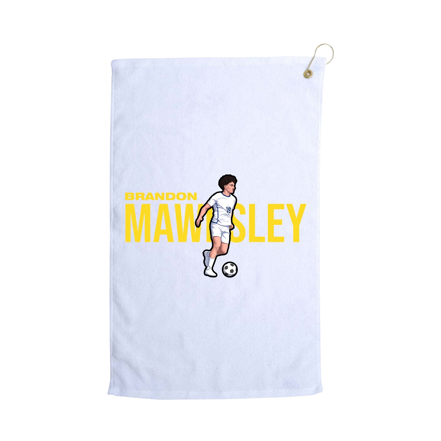 Golf Towel — Player Name in White