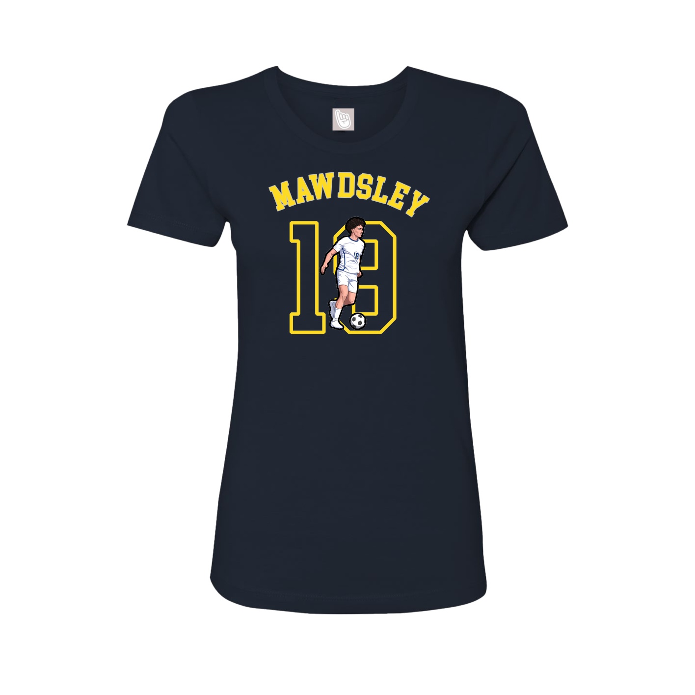 Fitted Women's Tee — Shirsey Arch in Navy