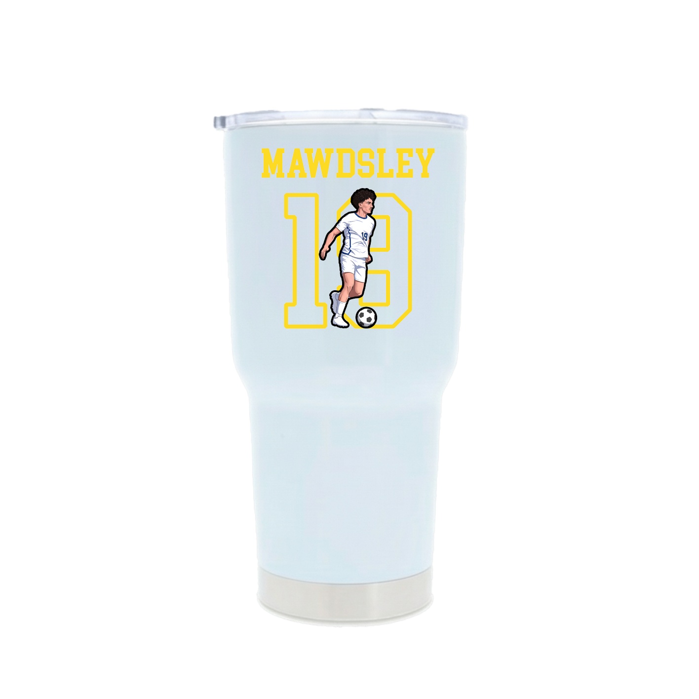 30oz Stainless Steel Tumbler — Shirsey in White
