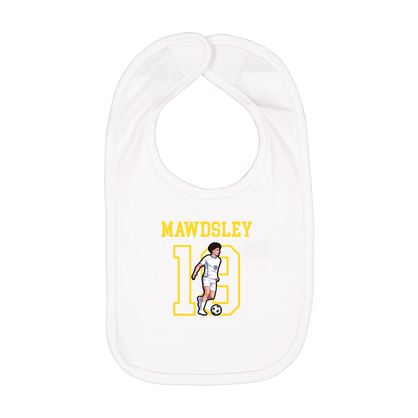 Infant Bib — Shirsey in White