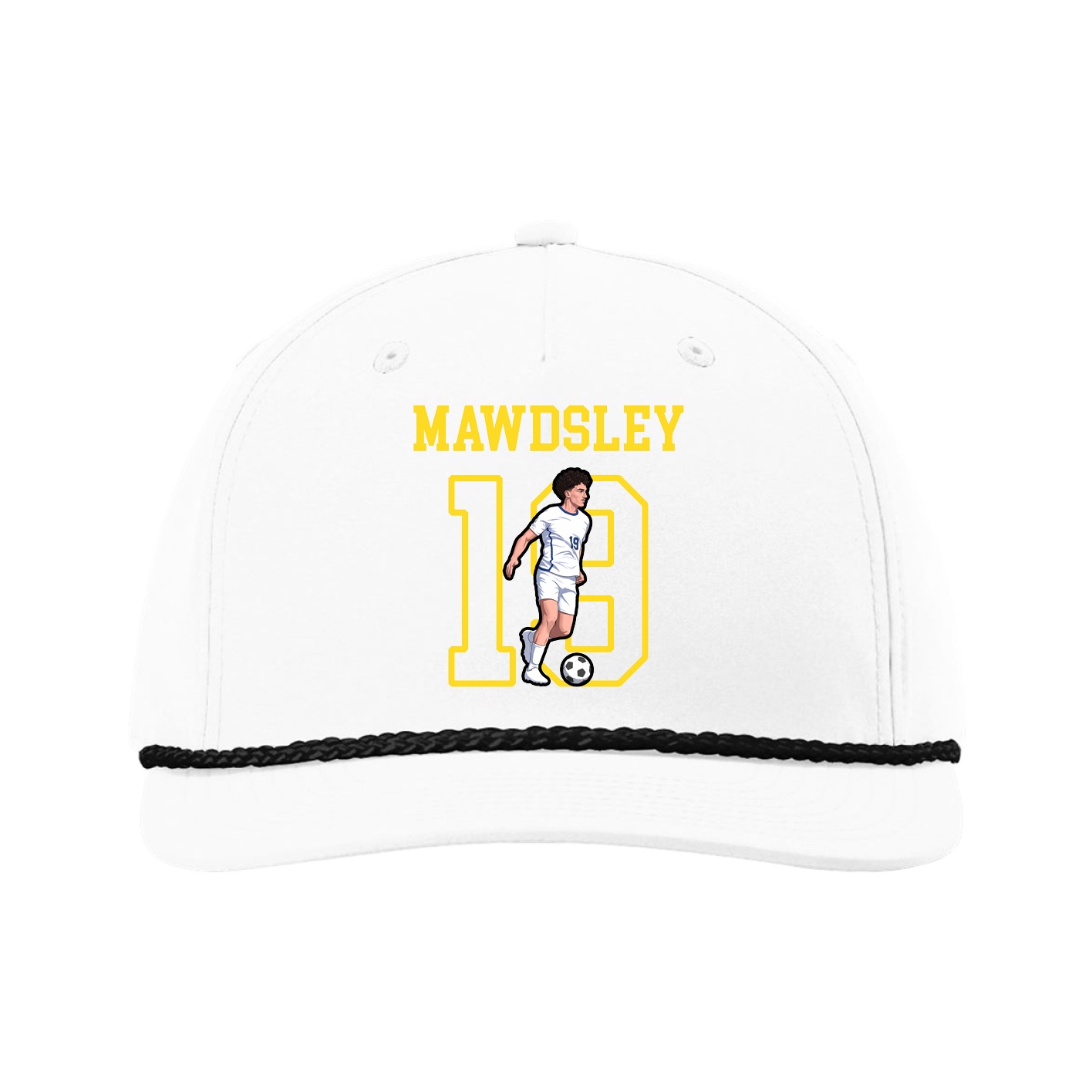 Five-Panel Classic Rope Cap — Shirsey in White