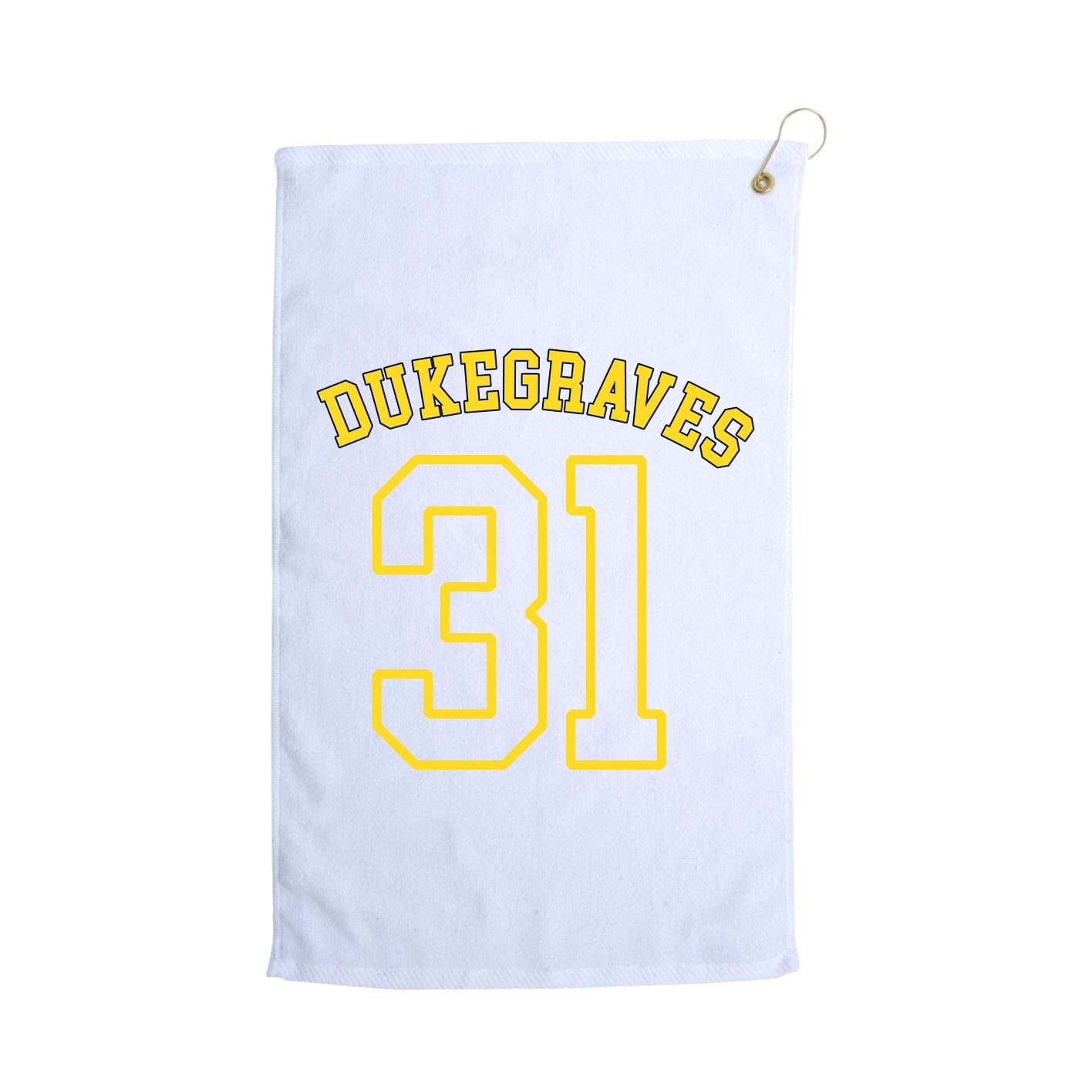 Golf Towel — Shirsey Arch in White