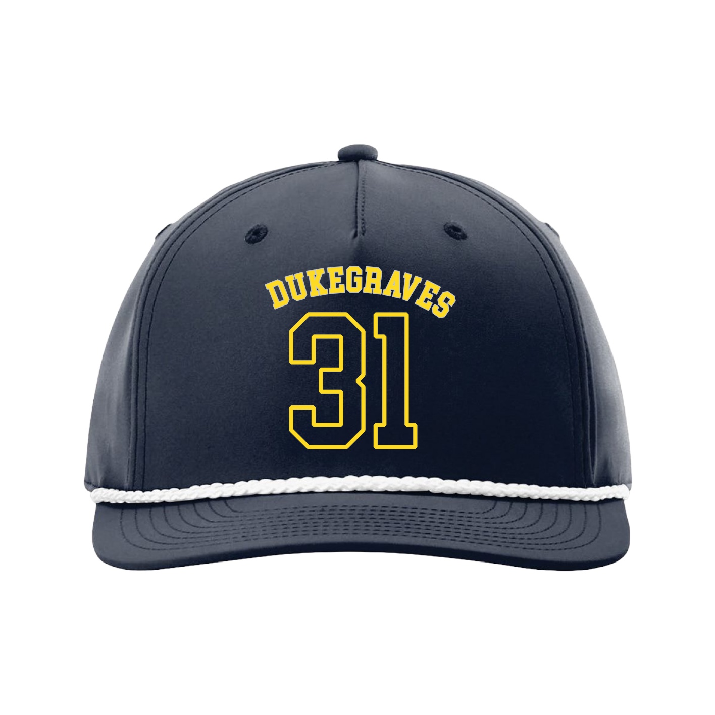 Five-Panel Classic Rope Cap — Shirsey Arch in Navy