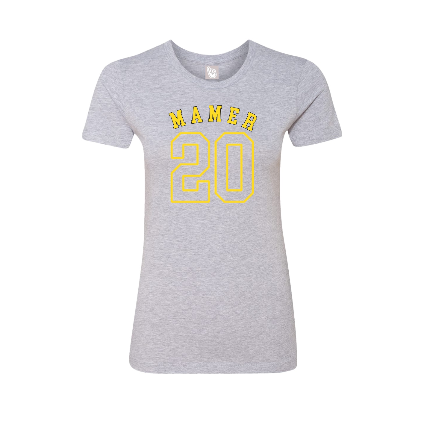 Fitted Women's Tee — Shirsey Arch in Grey