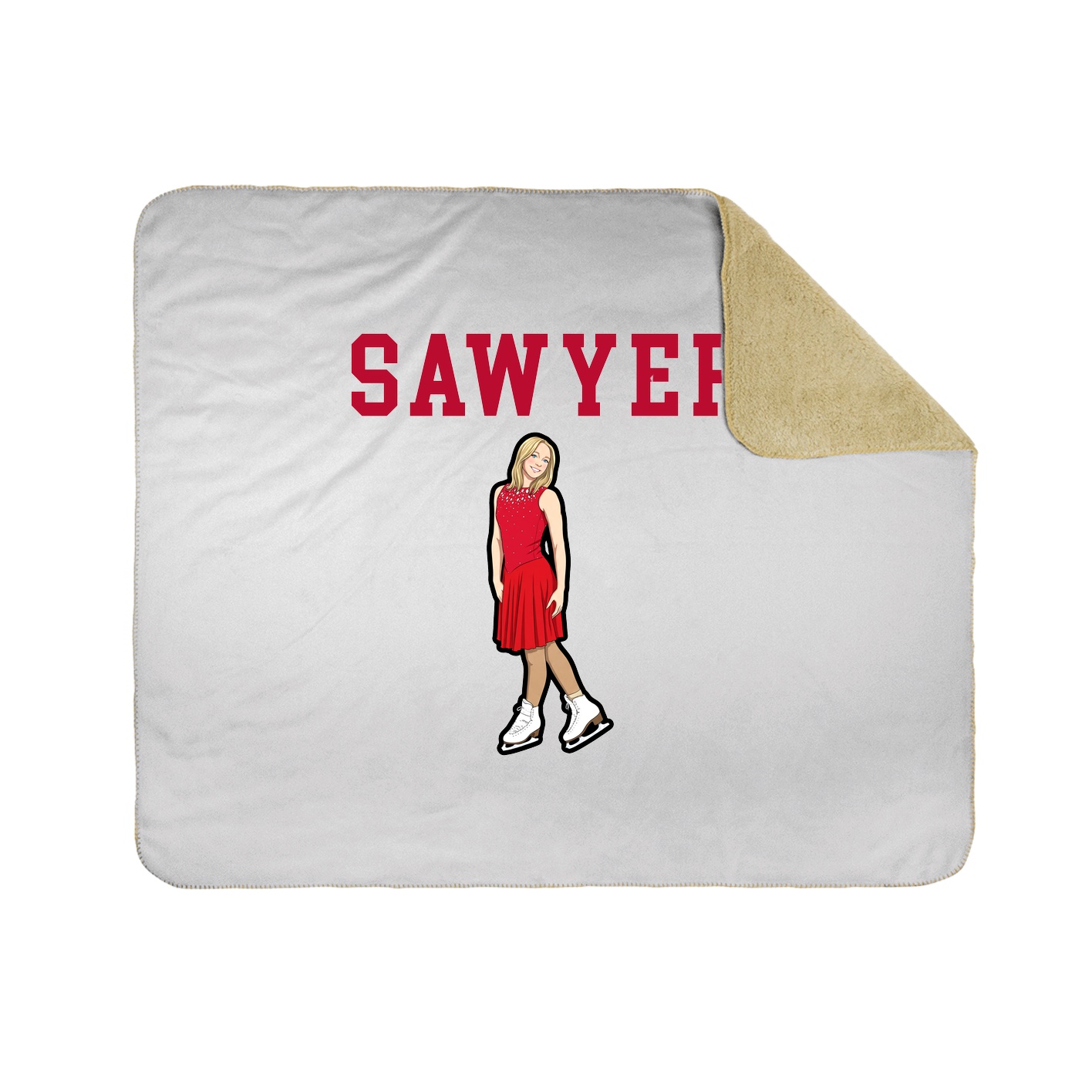 Throw Blanket — Shirsey in White