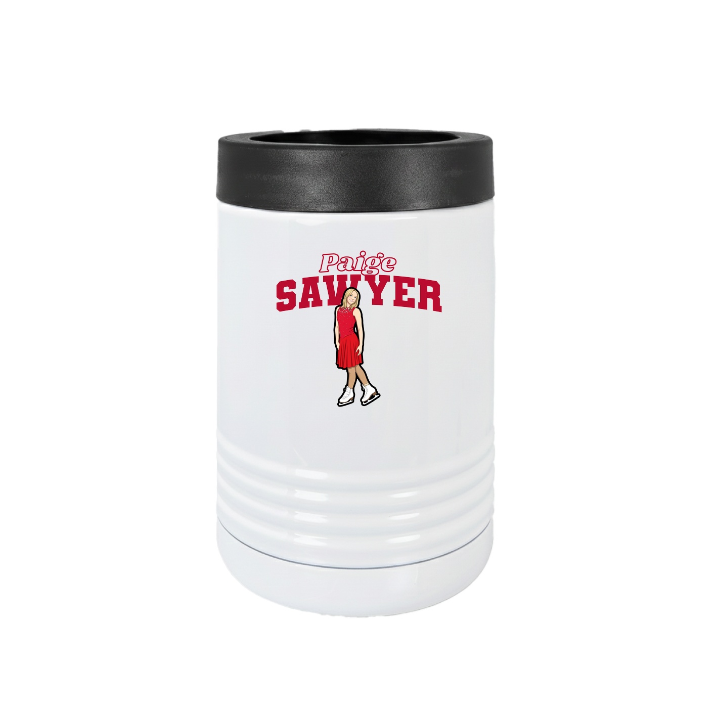 Beverage Holder — Name Arch in White